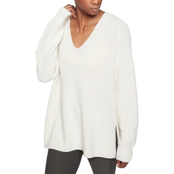 Athleta Switchback Pullover Sweater In Moonlight Heather Sz S - Picture 1 of 11
